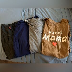 Bundle - casual maternity tops - size XL